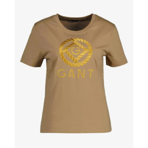 T-shirt γυναικείο Gant Gold G Brown M