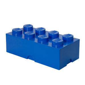 Κουτί αποθήκευσης LEGO®ορθογώνιο μεγάλο μπλε 50x25x18cm