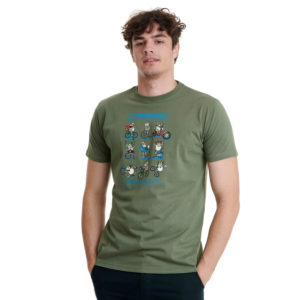 Ανδρικό t-shirt Tribikes Olive Kukuxumusu XL