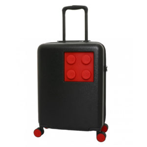 Βαλίτσα καμπίνας-τρόλεϊ LEGO® BRICK 2X2 S Black-Red