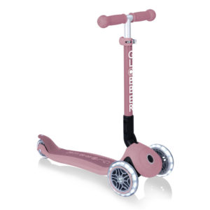 Globber Scooter Junior Foldable Lights Eco Berry