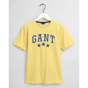 T-shirt παιδικό Varsity κίτρινο Gant