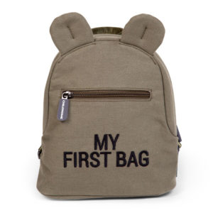 Παιδικό Σακίδιο Πλάτης Childhome καμβάς MY FIRST BAG Khaki
