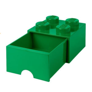 LEGO® ΚΟΥΤΙ ΑΠΟΘΗΚΕΥΣΗΣ ΤΕΤΡΑΓΩΝΟ ΠΡΑΣΙΝΟ ΣΥΡΤΑΡΩΤΟ 250x250x180- 40051734