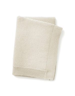 Κουβέρτα Wool Knitted Vanilla White Elodie Details