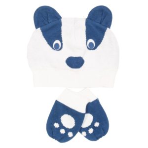 Σκουφί & γάντια Badger λευκό Kite οργανικό βαμβάκι