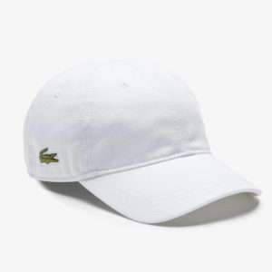 Παιδικό καπέλο Lacoste Jockey Λευκό