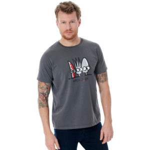 Ανδρικό T-shirt Hitchcook Grey Kukuxumusu XXL
