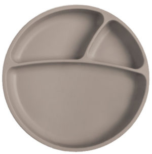 Πιάτο με διαχωριστικά MinikOiOi Portions Grey
