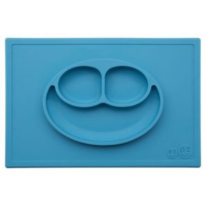 Δίσκος & πιάτο σε ένα Happy mat in Blue Ezpz