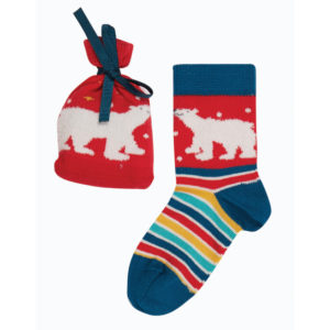Κάλτσες παιδικές Frugi “Polar Bear” 2-4 μηνών (56-62εκ.)