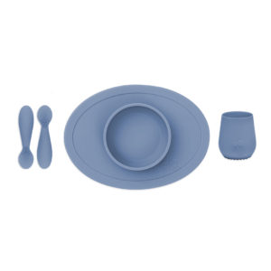 Εκπαιδευτικό σετ φαγητού Ezpz (4m+) Tiny Indigo-blue