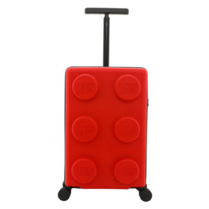 Βαλίτσα καμπίνας-τρόλεϊ LEGO® BRICK 2X3 S Red 56x35,5x23