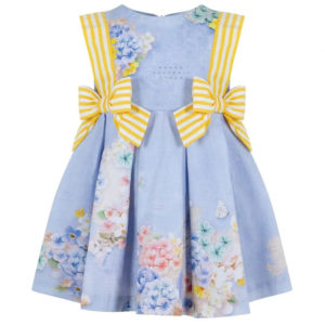 Παιδικό Φόρεμα Lapin Light Blue Flowers 9-12 μηνών (74-80εκ.)