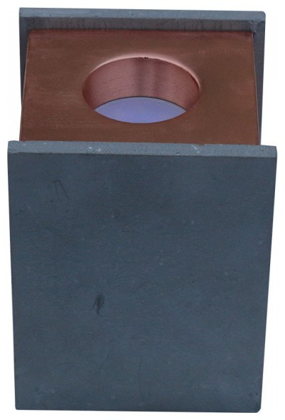V-TAC Βάση Φωτιστικό Σποτ Εξωτερικό για GU10 Γύψος και Μέταλλο Τετράγωνο Γκρι με Ροζ Χαλκό 3141