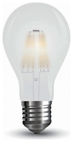 LED V-TAC Λάμπα 10W Filament E27 A67 Frost Cover Ψυχρό Λευκό 6400Κ 7154
