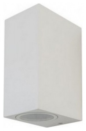 Φωτιστικό Τοίχου Σποτ Διπλό Πάνω- Κάτω V-TAC Αλουμινίου Λευκό Παραλληλόγραμμο με 2 Ντουί GU10 220V 7541