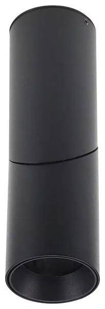V-TAC Επιτοίχιο Φωτιστικό Σποτ για GU10 LED IP20 59.5x197mm Αλουμινίου Στρογγυλό Μαύρο Σώμα 8947