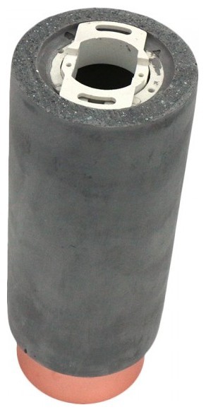 V-TAC Βάση Φωτιστικό Σποτ Εξωτερικό για GU10 Γύψος και Μέταλλο Κυλινδρικό Γκρι με Ροζ Χαλκό 3137