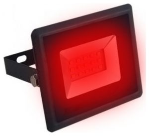 Προβολέας LED V-TAC E-Series SMD Μαύρος 10W Χρώμα Φωτός Κόκκινο 5989