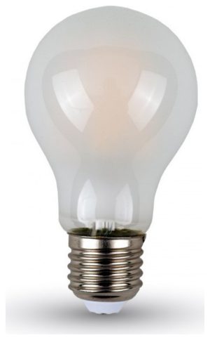 LED V-TAC Λάμπα 5W Filament E27 A60 A++ Frost Cover Ψυχρό Λευκό 6400Κ 7180