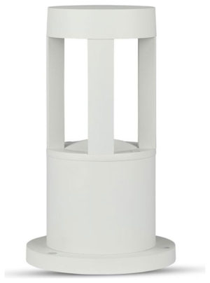 V-TAC Επιδαπέδιο Φωτιστικό Κήπου Κολωνάκι LED 25cm 10W 230V 1000lm 110° IP65 Στρογγυλό Φυσικό Λευκό Άσπρο Σώμα 128317