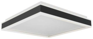 V-TAC Φωτιστικό LED Οροφής 24W 230V 360° 2450lm IP20 450x450x62mm Τετράγωνο Φυσικό Λευκό Μαύρο με Άσπρο Σώμα Triac Dimmable 6992
