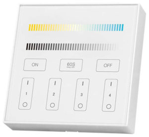 V-TAC Επιτοίχιο Controller Αφής WiFi 4 Ζωνών για Ταινίες LED CCT Άσπρο 2916