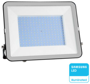 V-TAC Προβολέας LED SMD 300W 26390lm 115° IP65 Samsung Chip PRO-SERIES Μαύρο Σώμα Γκρι Γυαλί Ψυχρό Λευκό 10032