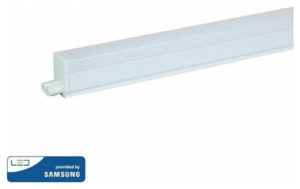 V-TAC Φωτιστικό Τ5 LED με Διακόπτη Samsung Chip 16W 160° 1600lm IP20 120cm Φυσικό Λευκό 21696