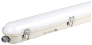 V-TAC LED Αδιάβροχο φωτιστικό Samsung SMD 48W 1.5m φυσικό λευκό 4000K ασφαλείας milky cover με ανοξείδωτα κλιπς 120lm/W SKU: 2120221