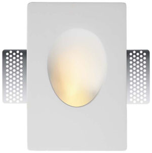 V-TAC Γύψινο Επιτοίχιο Χωνευτό Φωτιστικό για GU10 LED Ορθογώνιο Άσπρο 6770
