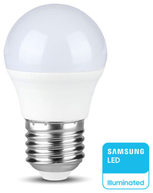 V-TAC Λάμπα LED E27 G45 3.7W 230V 180° 320lm IP20 Samsung Chip Φυσικό Λευκό 8046