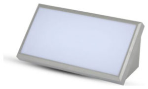 V-TAC LED αδιάβροχη απλίκα 20W γωνία IP65 6400K ψυχρό λευκό με γκρι σώμα SKU:218238