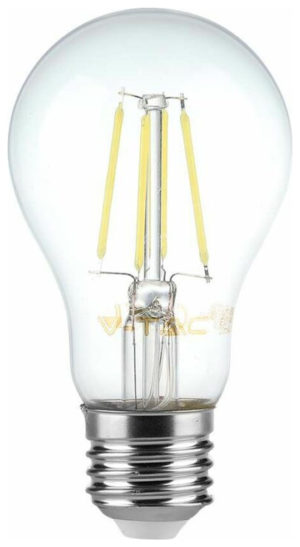 V-TAC LED Λάμπα E27 A60 12W Filament V-TAC Φυσικό 4000K – 217459