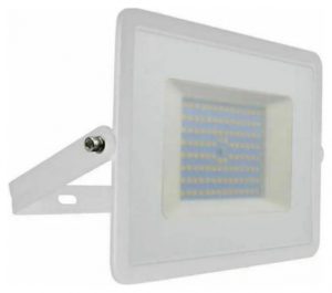 V-TAC Προβολέας LED SMD Slim 100W 8700lm 100° IP65 E-SERIES G2 Άσπρο Σώμα Ψυχρό Λευκό 215969