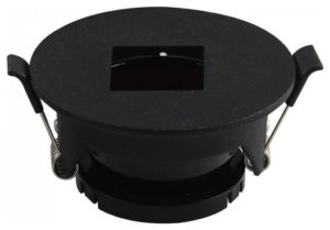 V-TAC Φωτιστικό οροφής σποτ χωνευτό GU10 στρογγυλό μαύρο σώμα SKU: 8598