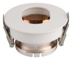 V-TAC Βάση Φωτιστικό Σποτ Χωνευτό για GU10 Στρογγυλό Λευκό και Ροζ Χρυσό για τρύπα Φ75 3163