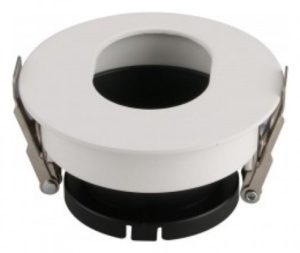 V-TAC Βάση Φωτιστικό Σποτ Χωνευτό για GU10 Στρογγυλό Λευκό και Μαύρο για τρύπα Φ75 3161