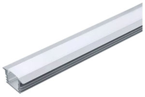V-TAC Προφίλ Αλουμινίου για Ταινίες LED Χωνευτό 2000×24.5×12.2mm Ασημί 3357