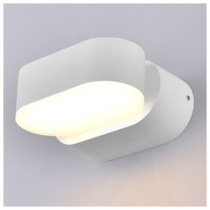 V-TAC Απλίκα LED Αρχιτεκτονικού Φωτισμού 5W 230V 722lm 350° IP65 Περιστρεφόμενη Άσπρο Σώμα Ζεστό Λευκό 218286