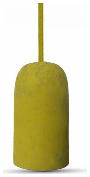 Κρεμαστό Φωτιστικό V-TAC Τσιμέντο Κίτρινο και ντουί Ε27 3745