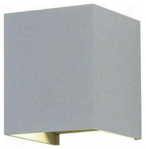 6W-WALL LAMP WITH BRIDGELUX CHIP 3000K GREY SQUARE