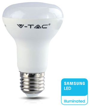 V-TAC Λάμπα LED E27 R63 8.5W 230V 120° 806lm IP20 Samsung Chip Φυσικό Λευκό 21142