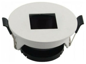 V-TAC Φωτιστικό οροφής σποτ χωνευτό GU10 στρογγυλό λευκό & μαύρο σώμα 8597