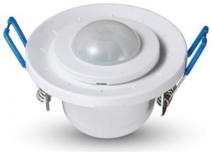 Αισθητήρας Κίνησης V-TAC Τύπου Σποτ Κινητό Χωνευτός Οροφής Λευκός 5091
