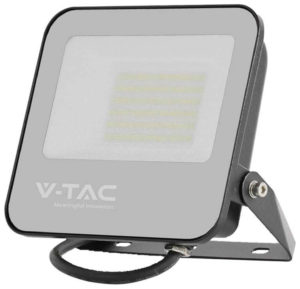 V-TAC Προβολέας LED SMD 50W 9250lm 185lm/W 360° IP65 SUPER BRIGHT Μαύρο Σώμα Γκρι Γυαλί Φυσικό Λευκό 9892