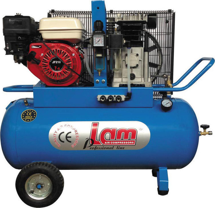 Αεροσυμπιεστής LAM ENG100/4 100 Lit βενζινοκίνητος 7 HP για αγροτική χρήση (ENG100/4)