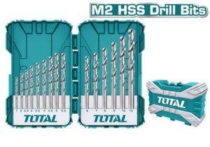 Κασετίνα σετ τρυπάνια TOTAL HSS M2 15ΤΕΜ ( TACSDL51502 )