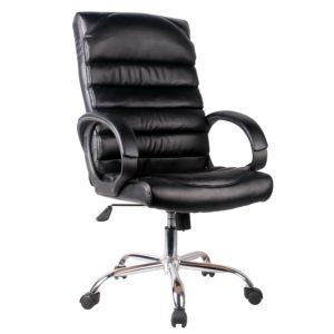 Καρέκλα Γραφείου ArteLibre MOLY Μαύρο Δέρμα 65x70.5x119-126cm